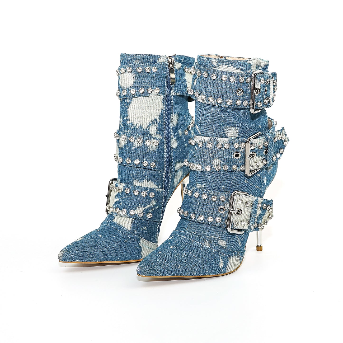 OMINE DENIM BELT DETAIL BOOT