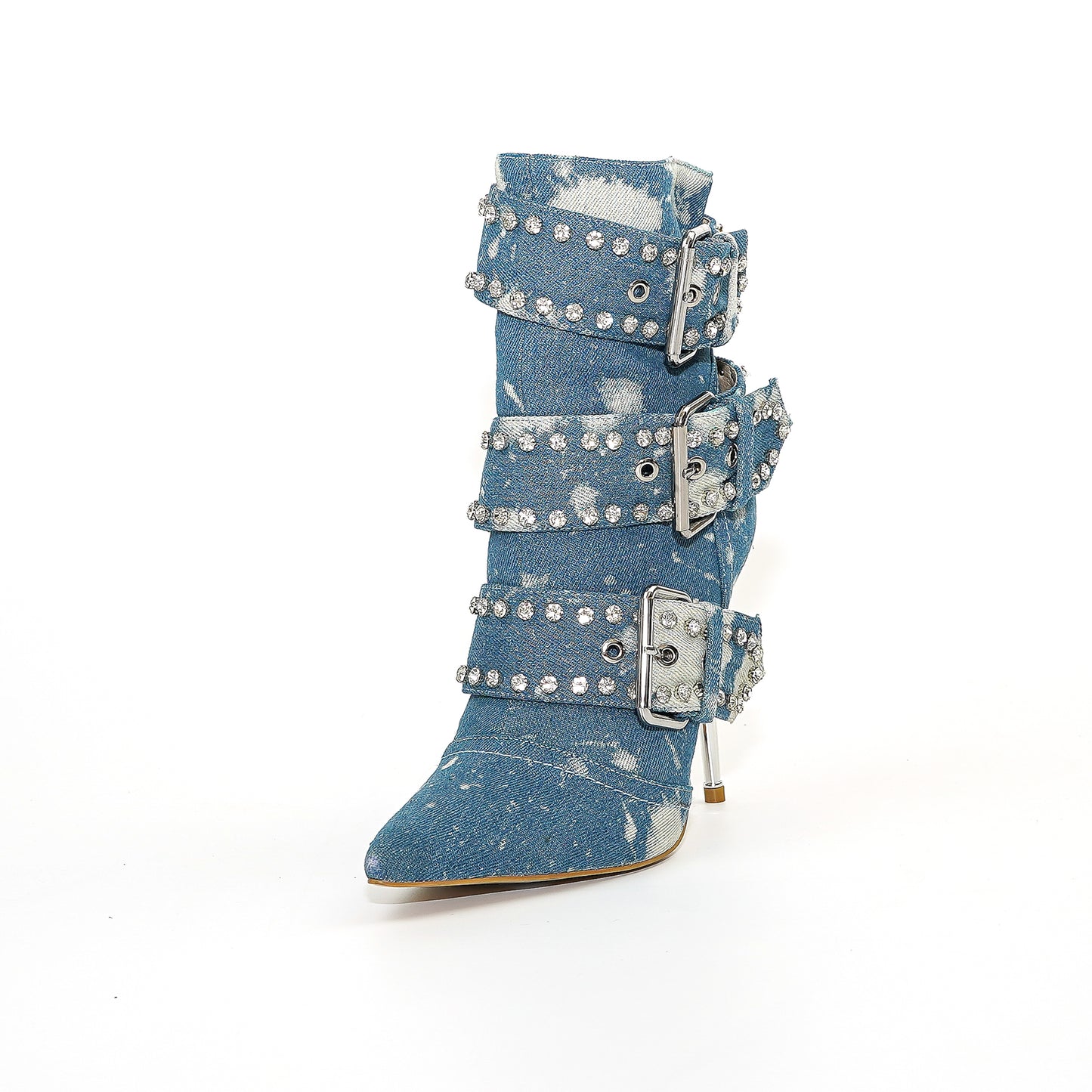 OMINE DENIM BELT DETAIL BOOT